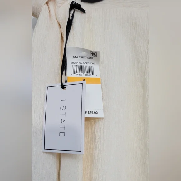 NWT 1.State Wrap Elegant Cream Ruffle Skirt Size Small - Picture 5 of 6